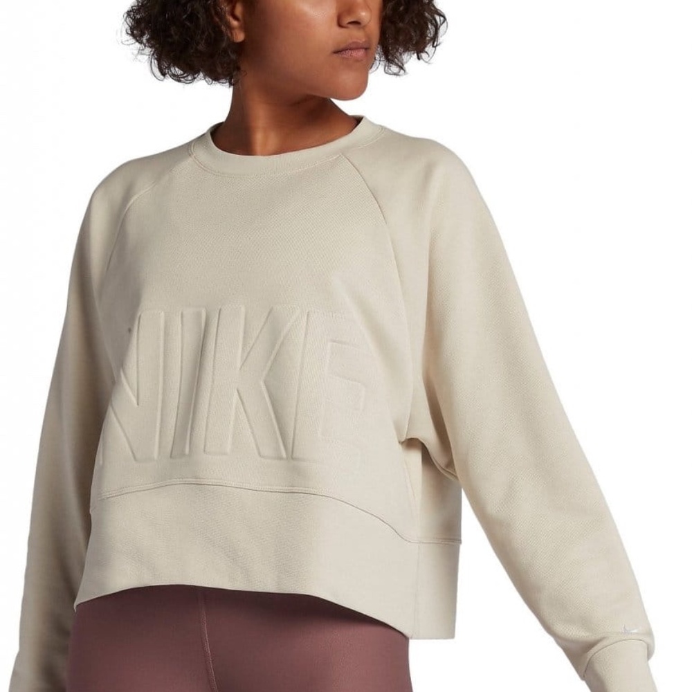 Nike Training Drifit Versa Crew Pullover Logo Swe… - image 1